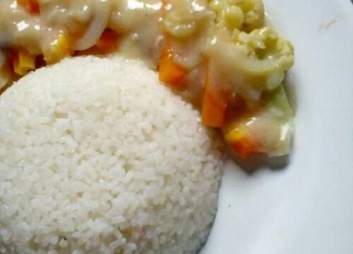 Resep Steamed Veggies With Creamy Sauce