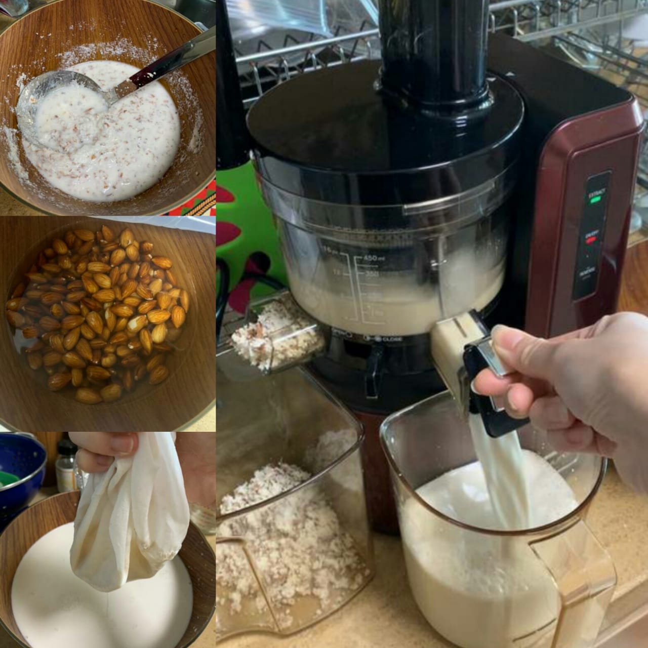 Cara membuat susu almond